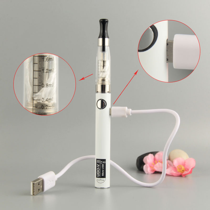 Cigarrillo electrónico con batería eVod de 650 mAh, vaporizador Ego CE4 UGO V2 con USB, Kit de iniciación, atomizador de tanque CE4