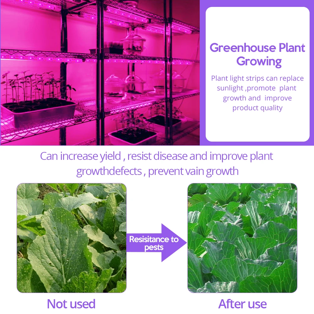 LED Grow Light Spectrumเต็มUSB Grow Light Strip 2835 LED Phytoโคมไฟสําหรับในร่มเมล็ดดอกไม้Hydroponicปลูกโคมไฟ