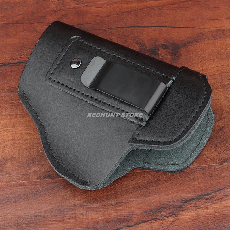 Left Tactical Leather Holster for Concealed Carry Airsoft IWB Gun Holsters for Glock 17 19 43/ Sig P365/ PX4 M9 9mm for Hunting
