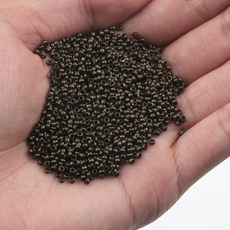 500pcs/lot Mixed Color Ball Crimp End Beads Dia 2 2.5 3 mm Stopper Spacer Beads For Diy Jewelry Making Findings Accessories