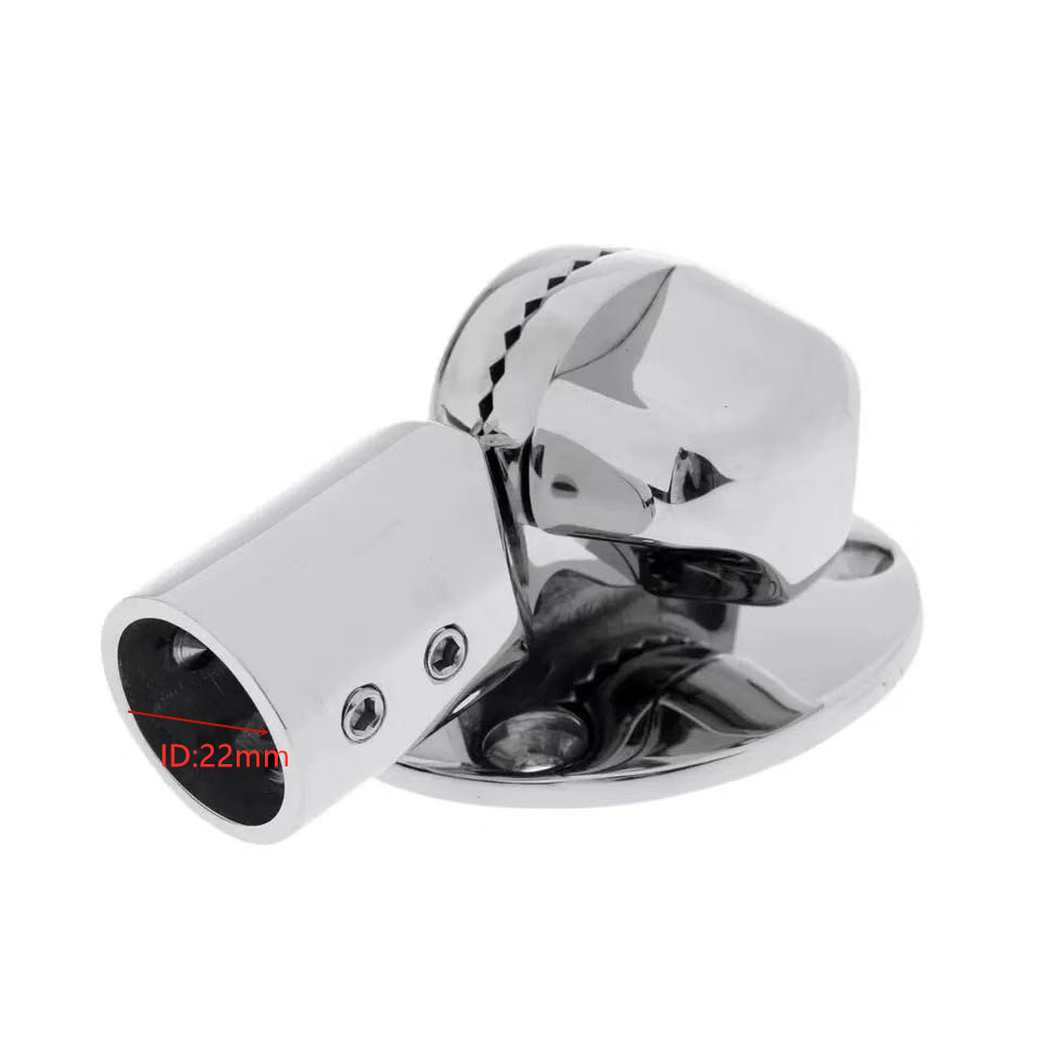 Einstellbare Edelstahl Marine Boot 7/8' Antenne Ratsche Deck Basis Halterung für Kajak Kanu Angeln Boot Rafting Zubehör