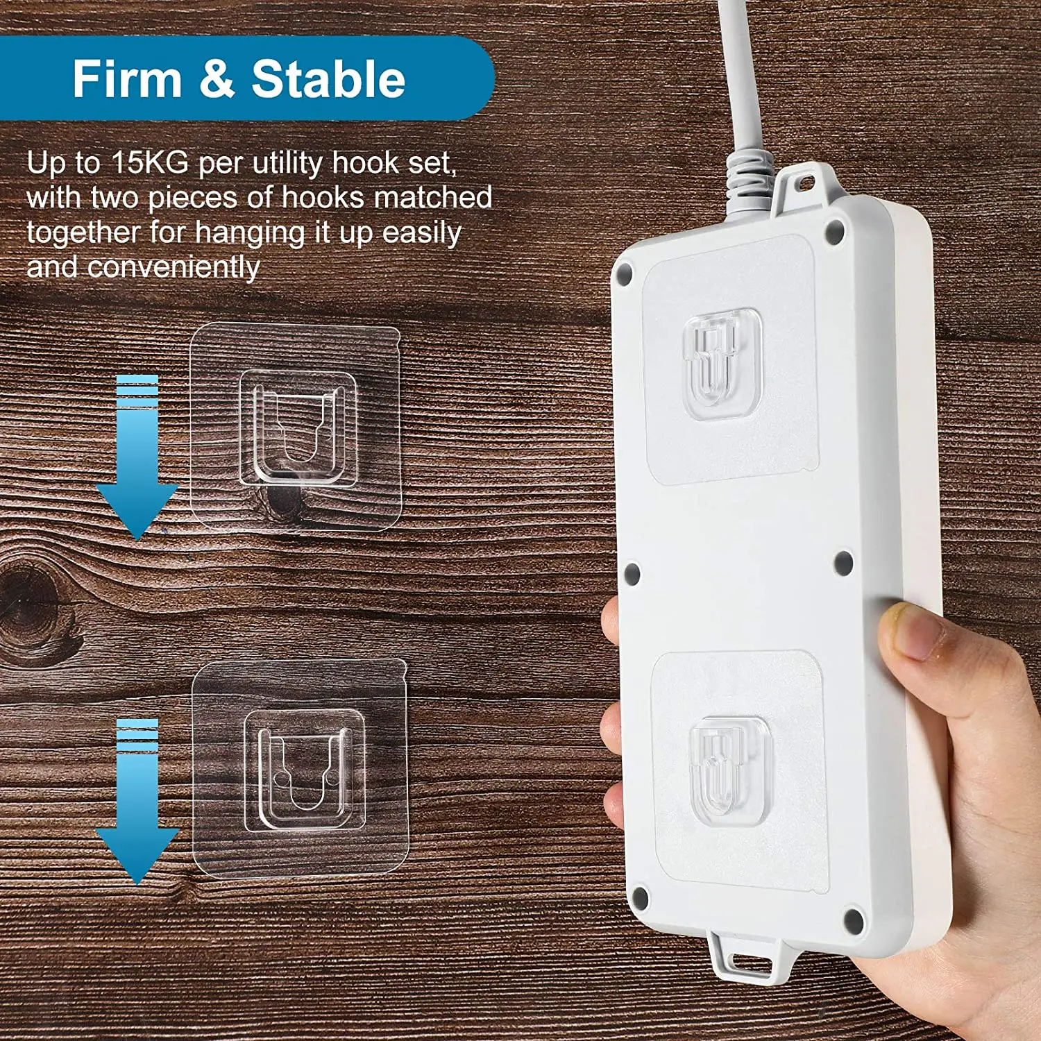10PCS สายคลิปกาวสองด้าน Hooks แขวนผนัง Strong ดูดถ้วย Wall สําหรับห้องครัว