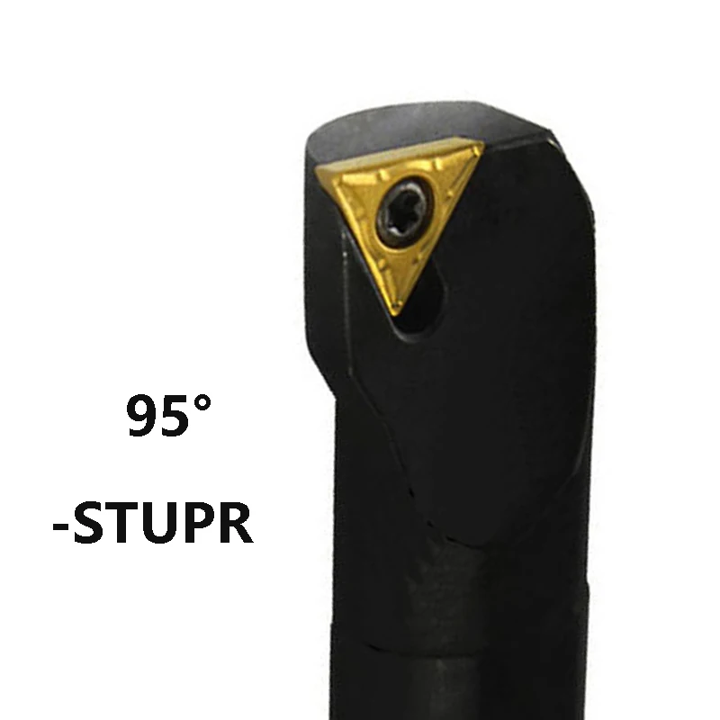 BEYOND Alat Pembalik Betis Pemotong Bubut STUPR STUPL 8Mm 10Mm 12Mm S10K-STUPR09 STUPR11 Di Luar Batang Bor Sisipan Karbida