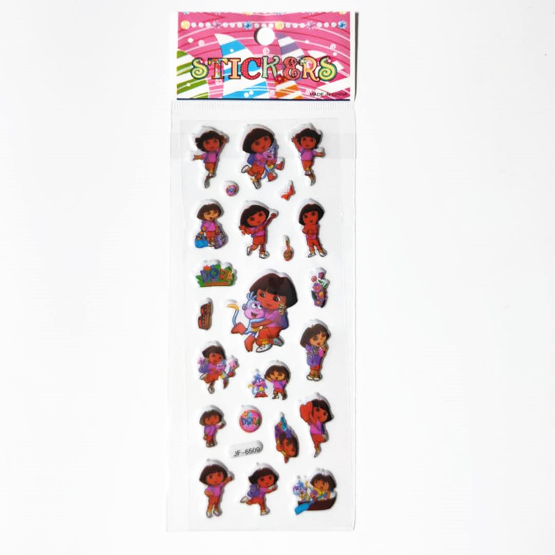 6 Tờ Nóng 3D Dora The Khám Phá Xe Ô Tô Hoạt Hình DIY Dán Cho Trẻ Em Đồ Chơi Giáo Dục Sinh Nhật Tặng Sổ Tay Thẻ Decors