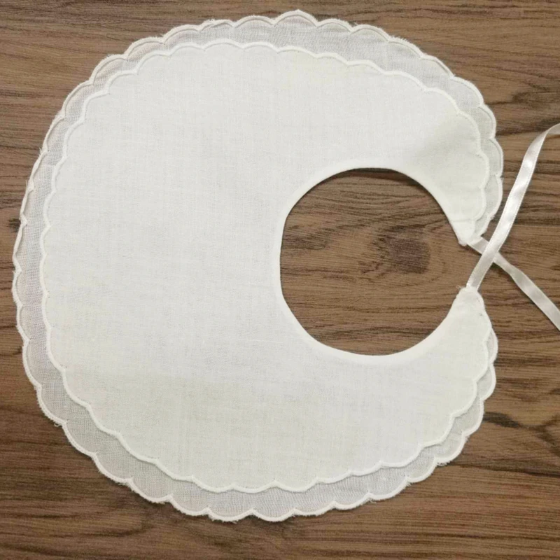 Conjunto de 12 babadores para bebê de linho, lâmina dupla, 6 polegadas x 9 polegadas, moda profissional, para qualquer ocasião especial