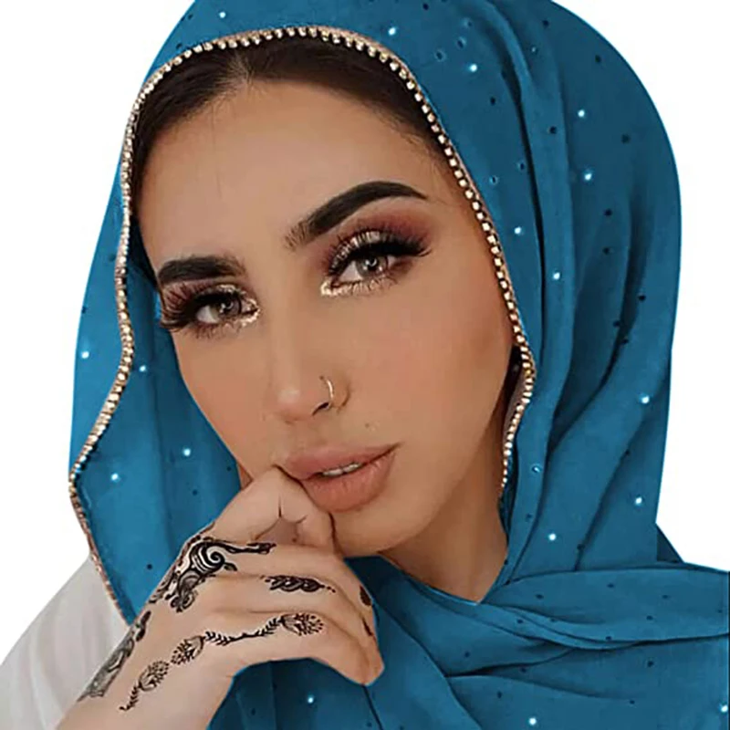 イスラム教徒underscarf女性ベールヒジャーブボンネットイスラム教徒の女性のスカーフターバンの頭女性のhijabsダイヤモンドヘッドスカーフイスラム