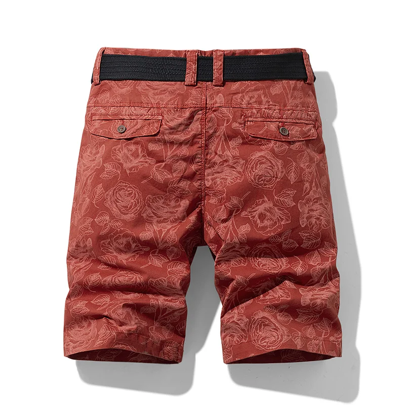 Pantalones cortos con estampado de algodón para hombre, ropa informal de verano, Bermudas, pantalones vaqueros de moda para playa, novedad de Primavera de 2024