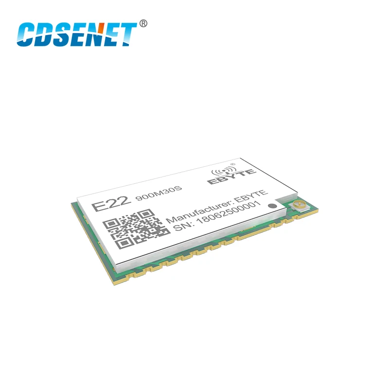 E22-900M30S sx1262 módulo lora transceptor sem fio 30dbm 915mhz smd buraco de carimbo ipex 850-930mhz tcxo rf transmissor receptor