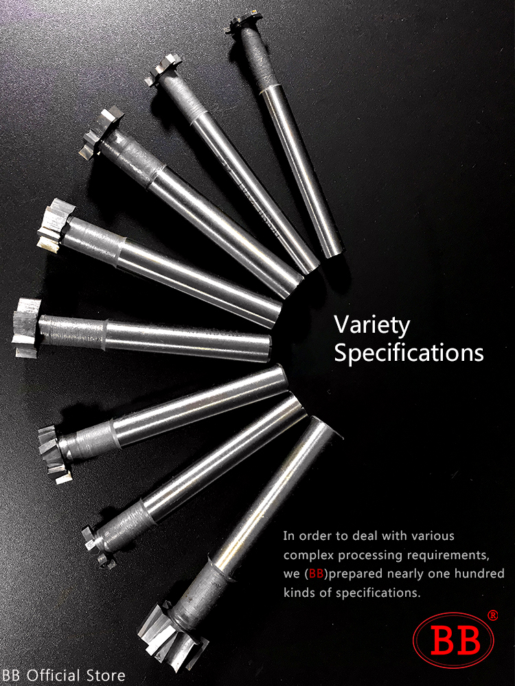 Fresa con scanalatura BB T per metallo HSS Woodruff Key Seat Router Bit Spessore 1-12 mm Diametro 8-50 mm