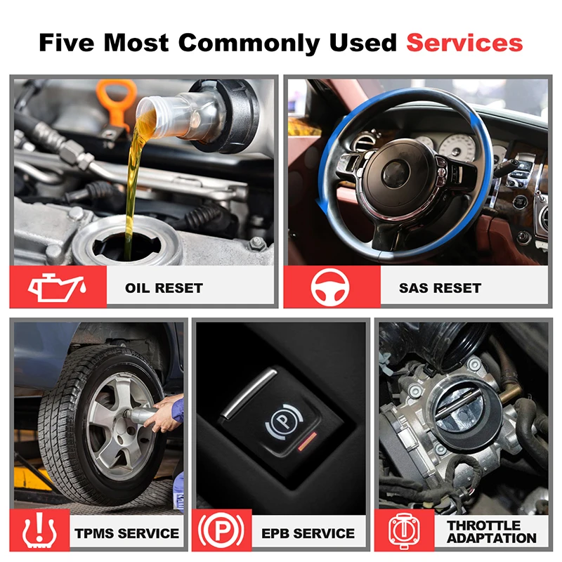 Starten Sie X431 CRP129X OBD2-Scanner, Codeleser, Diagnosetools, Motor, ABS, SRS, AT, Öl, SAS, EPB, TPMS, Reset Creader129X, OBDII-Start