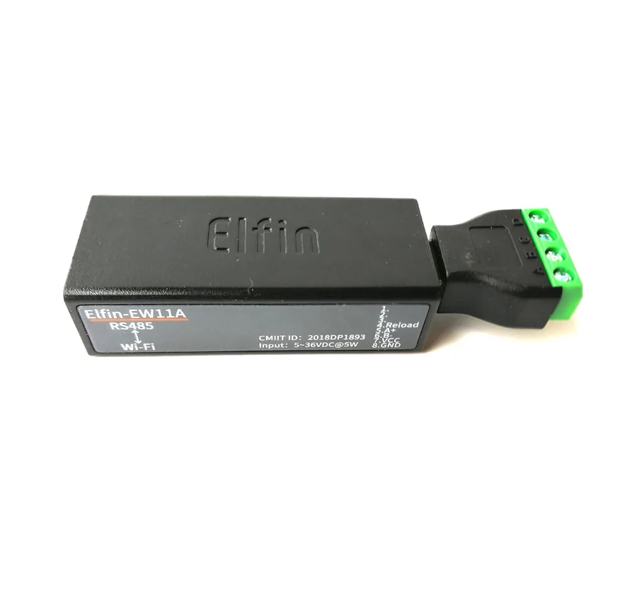 Последовательный порт RS485 к серверному модулю устройства Wi-Fi Elfin-EW11A Передача данных протокола Modbus через Wi-Fi