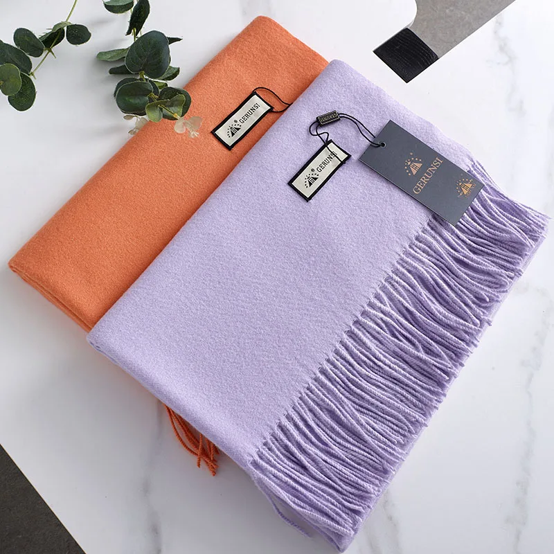 VISROVER 32 Colorway Chắc Chắn Mùa Đông Khăn Choàng Nữ Khoác Thời Trang Nữ Khăn Choàng Cashmere Handfeeling Mùa Đông Bọc Ấm Mùa Thu Hijab Tặng
