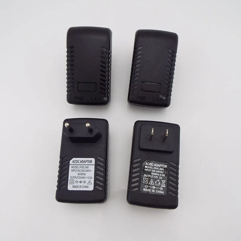 POE Ethernet DC 48V 15V 1A 12V 2A 24V 1A 24W กล้องวงจรปิดอะแดปเตอร์จ่ายไฟสําหรับกล้อง IP POE EU Wireless Bridge H1