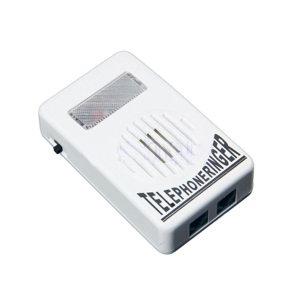 Extra-Ringer Âm Thanh Điện Thoại Điện Thoại Khuếch Đại Ánh Sáng Nhấp Nháy Flasher Chuông