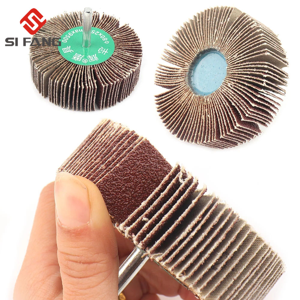 Disco de lijado de 16mm-80mm, rueda de pulido de obturador para herramienta Dremel de potencia rotativa, 1 unidad