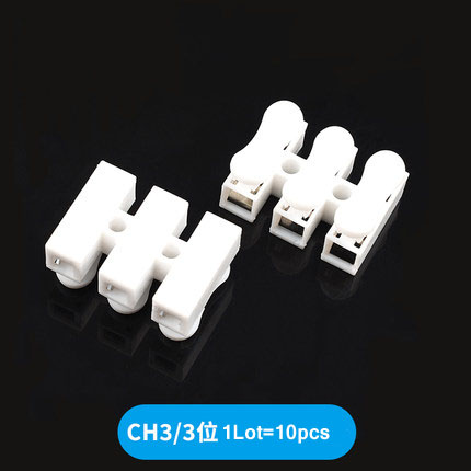 10Pcs CH-2 CH-3 CH-4 Frühling Draht Schnell Stecker 2P 3P Elektrische Crimp Terminals Block Splice Kabel Klemme einfach Fit Led Streifen