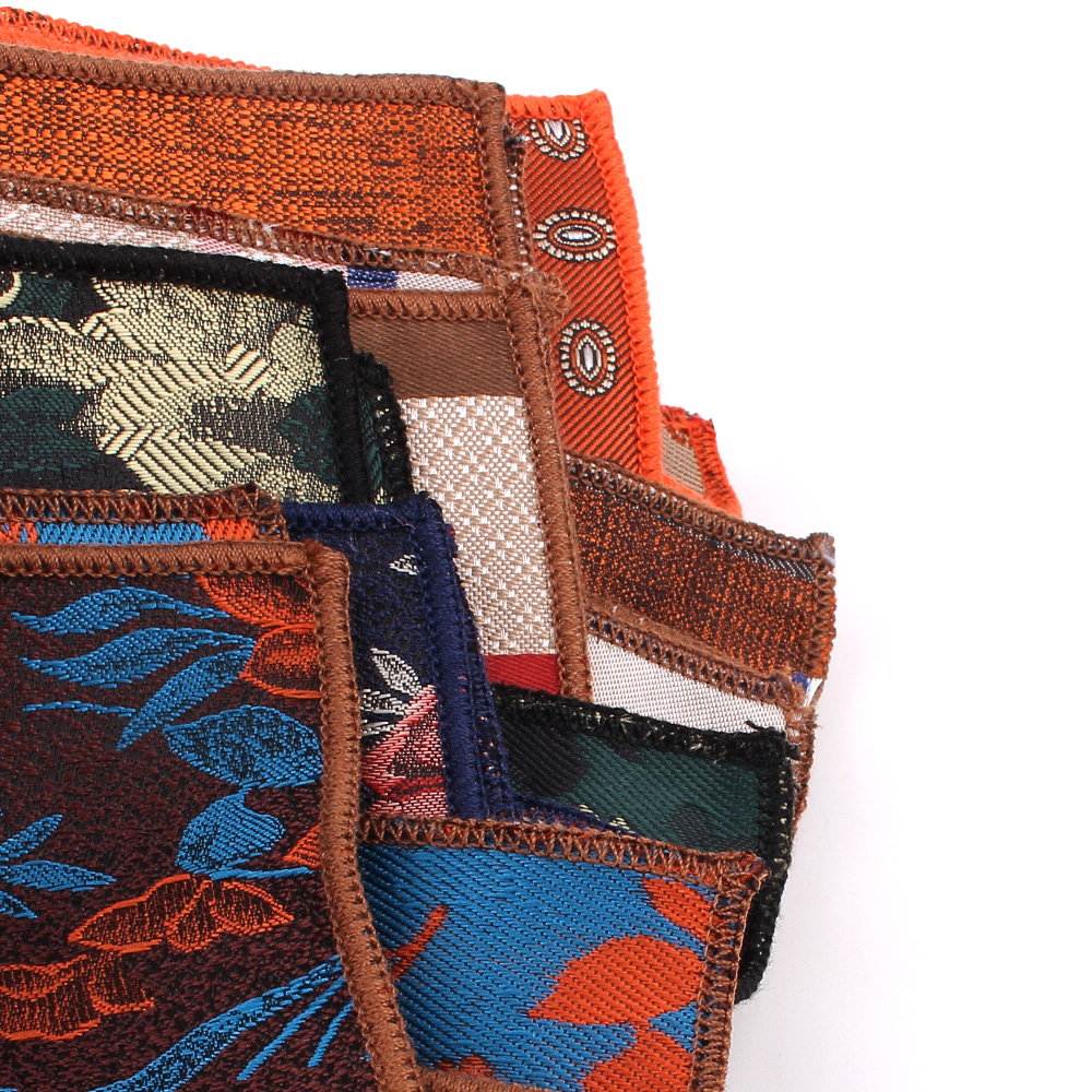 Jacquard พ็อกเก็ตสแควร์สำหรับผู้ชายผู้หญิงลายหน้าอกผ้าเช็ดตัว Hanky สุภาพบุรุษ Kerchief ผู้ชายชุดผ้าเช็ดหน้าดอกไม้กระเป๋าผ้าเช็ดตัว