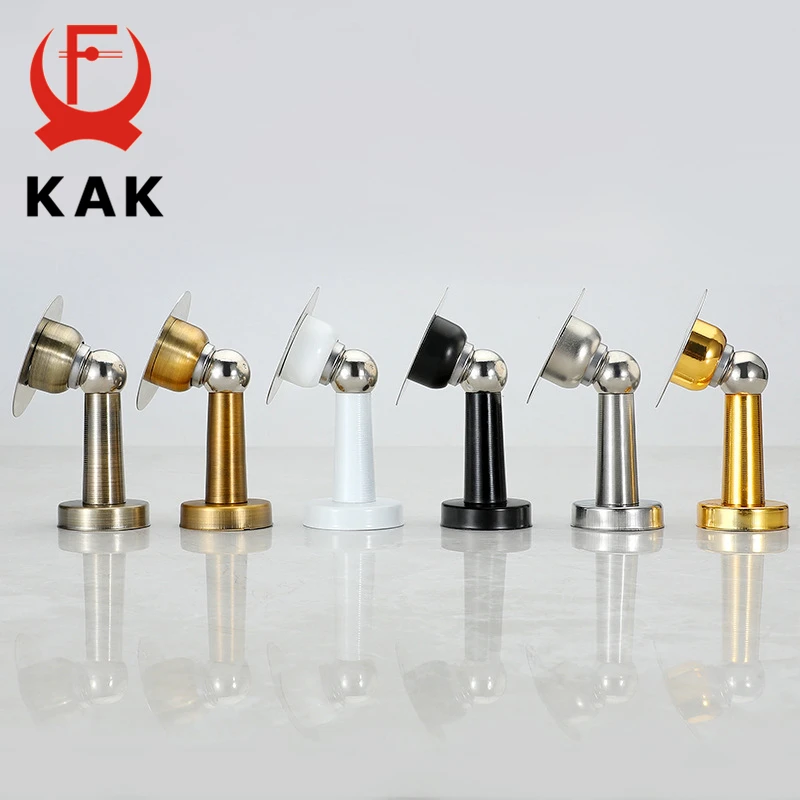 Kaku Thép Không Gỉ Từ Doorstop Không Bấm Lỗ Chống Gió Chặn Cửa Treo Tường Tầng Gắn Cửa Giá Đỡ Cửa phần Cứng