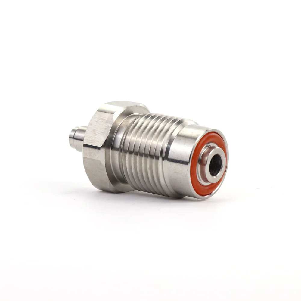 Estação de enchimento de ar HP Recarga Válvula Din de aço inoxidável 300Bar com desconexão rápida de 8MM G5/8-14 Plugue macho para mergulho