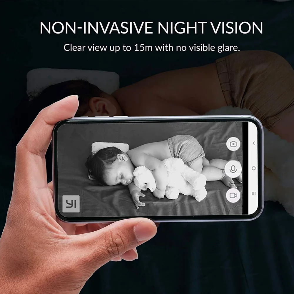 YI Pro Home Wifi Cámaras de vigilancia 2K IP CCTV Monitor de seguridad inteligente para protección de mascotas bebés