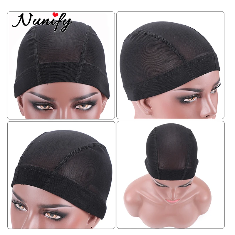 Nunify 1 個 SML 卸売スパンデックスドームキャップボンネットペルー黒ヘアネットドームキャップ水泳かつらアクセサリー卸売