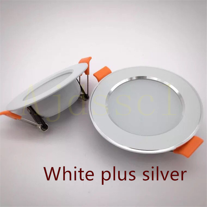 Đèn LED Âm Trần Downlight 220V 3 Màu Mờ Đèn LED Âm Trần Downlight Âm Trần 5W 7W 9W 12W 15W Đèn Trong Đèn LED Downlight Âm Trần Tròn Ánh Sáng Đèn