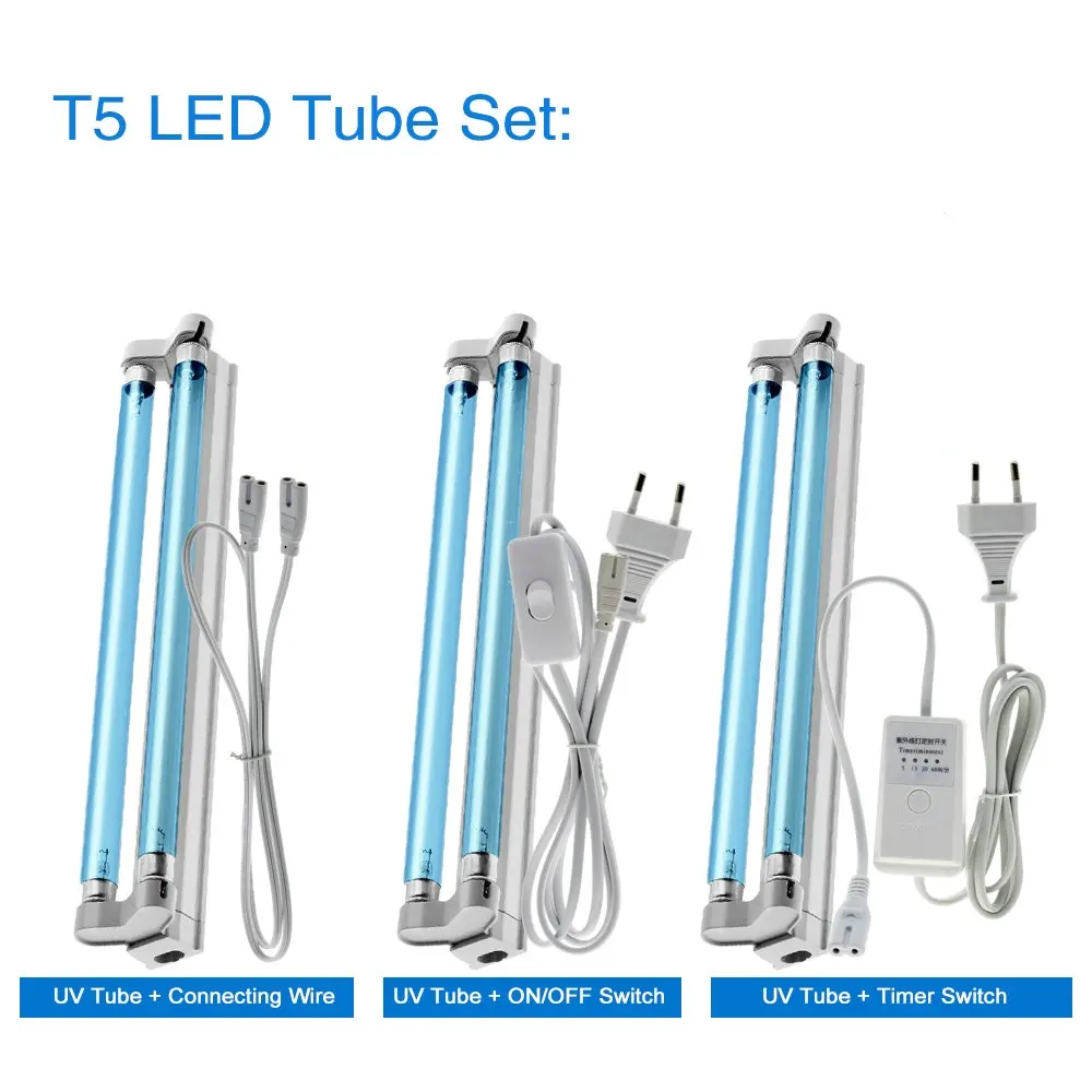 16W/220V Tia Cực Tím Diệt Mầm Đèn UVC Máy Tiệt Trùng Diệt Bụi Chi Eliminator 254nm Đôi-Tiệt Trùng UV Thạch Anh đèn Cho Gia Đình