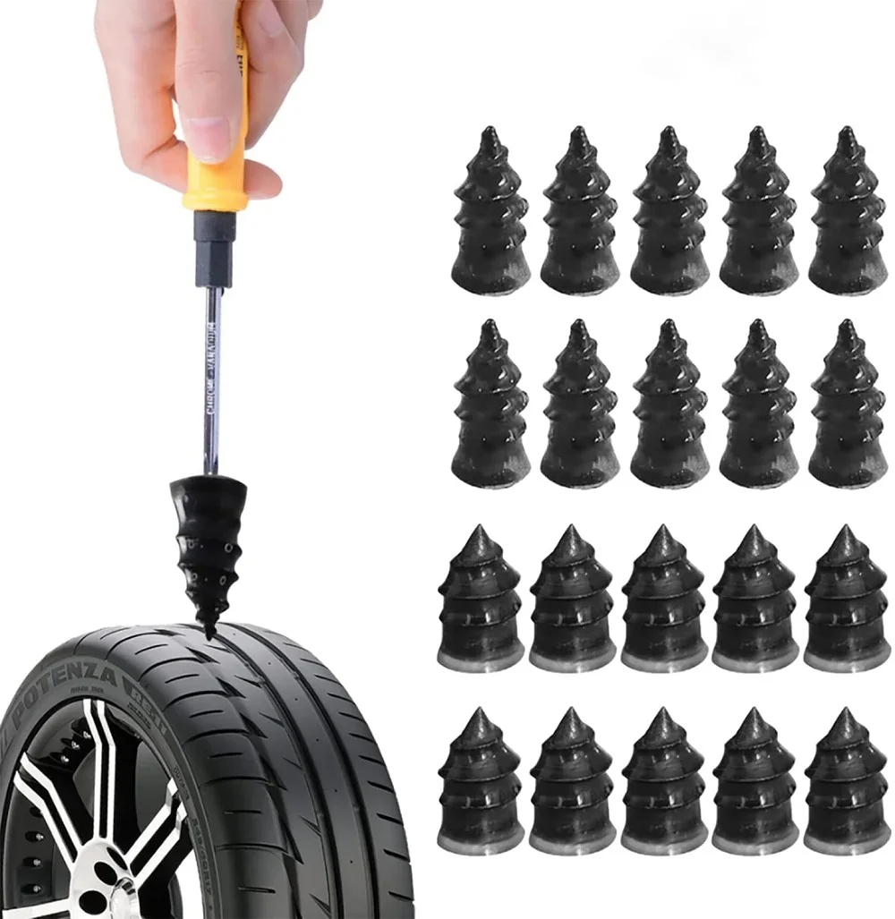 10/20 piezas reparación de neumáticos herramienta rápida de clavos de goma autoservicio Auto motocicleta vacío herramientas de reparación de automóviles rápidas (20 S + 20 L) para Repairi