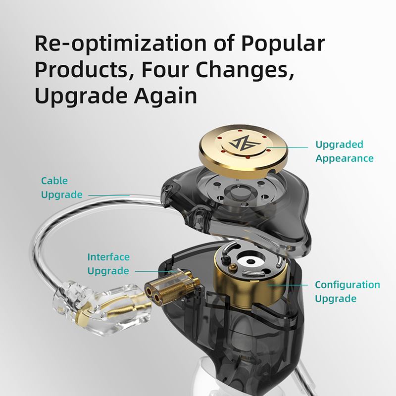 KZ EDX PRO auriculares intrauditivos dinámicos auriculares HIFI música deporte auriculares deportivos con cancelación de ruido KZ EDX PRO DQ6 ZS10PRO MT1