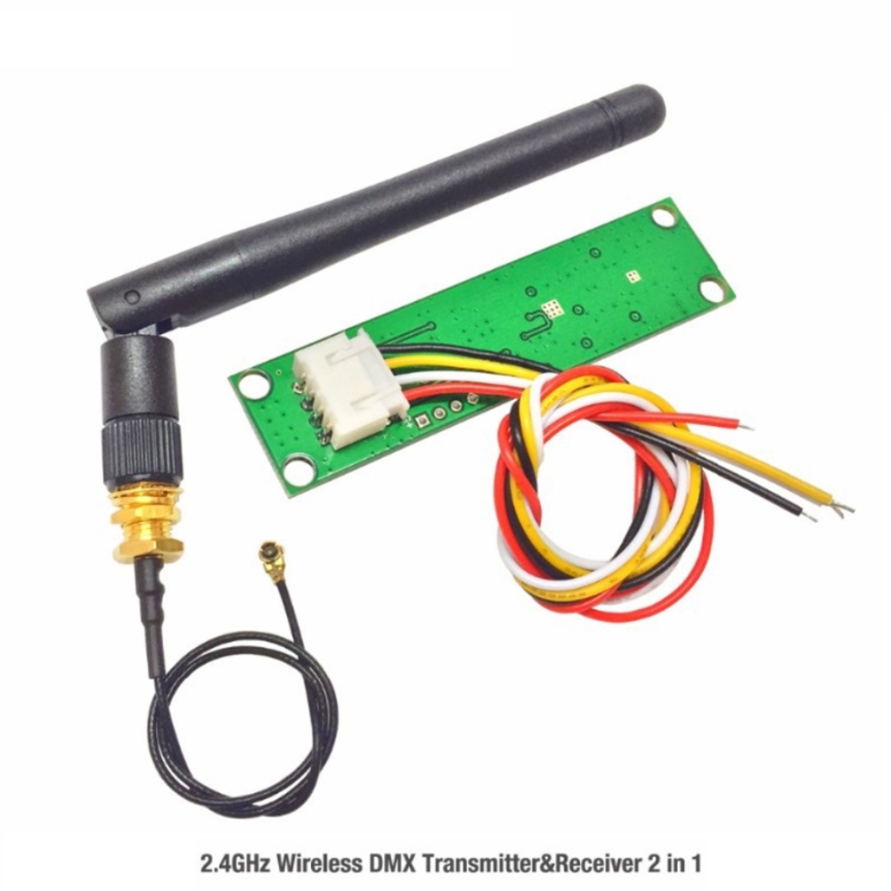 2,4 GHz DMX512 Wireless Sender Empfänger PCB 2 in 1 PCB Board mit Antenne LED Controller WIFI Empfänger für DMX Bühne Licht