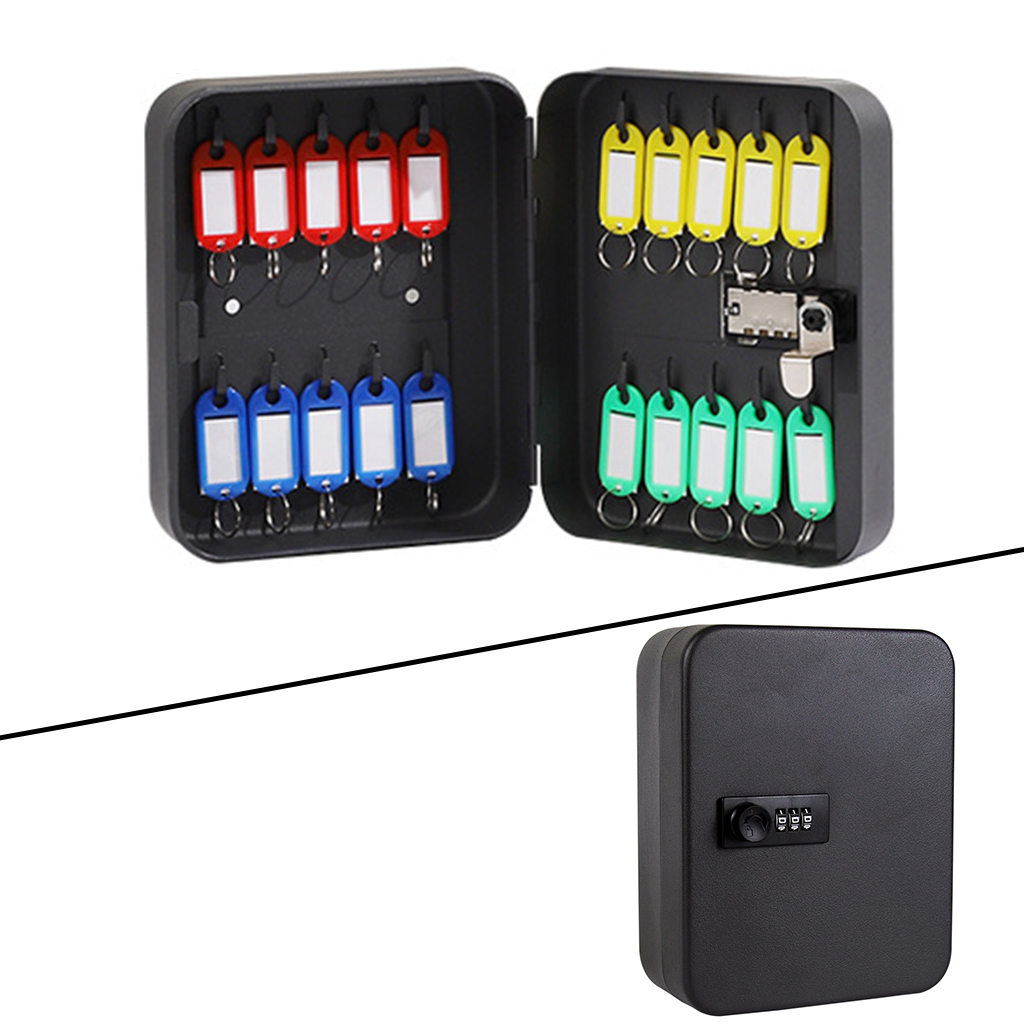 Caja de llave de contraseña montada en la pared, bloqueo de código Digital, estuche de administración de llaves de gabinete para almacenes, 20 piezas