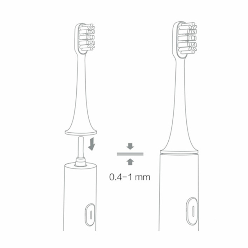 1-3 шт., сменные насадки для электрической зубной щетки XIAOMI T100