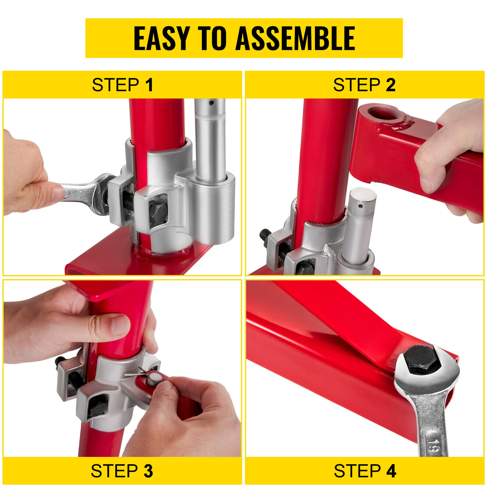 VEVOR HST-750DDHLJDLZ01 Elektrische Hebemaschinen Schwenkarm, Rot