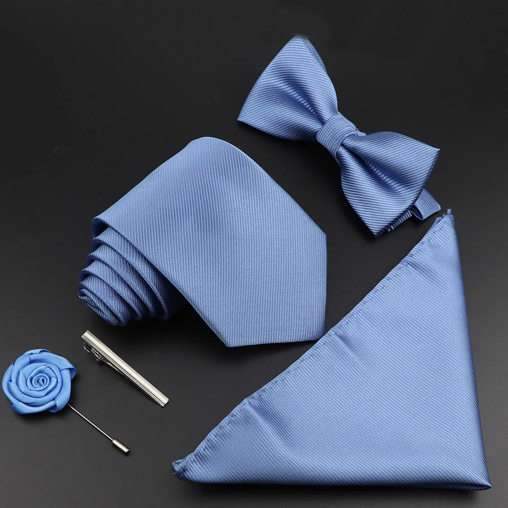 Mới Chắc Chắn Lụa Màu Sắc Áo Buộc Bộ Polyester Dạ Nỉ Dệt Áo Khoác Đính Nơ Bowtie Phù Hợp Với Vintage Màu Xanh Đỏ Dành Cho Chú Rể Kinh Doanh Cưới đảng