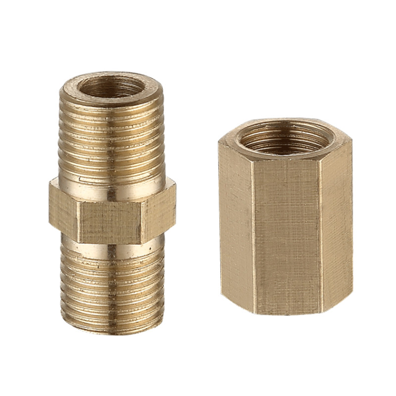 空気圧配管真鍮パイプ継手雄/雌ねじ 1/8 "1/4" 3/8" 1/2" 3/4" 1"BSP 銅継手水油ガスアダプター