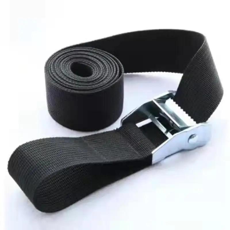 Mới 6M * 25Mm Đen Thắt Lưng Dây Mạnh Mẽ Ratchet Dây Túi Hành Lý Hàng Hóa Đả Kích Với Khóa Kim Loại dropshipping