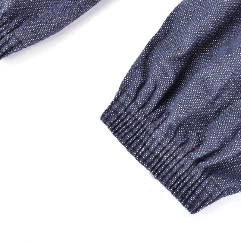 Nam Và Nữ Dài Bảo Hộ Lao Động Hàn Làm Việc Tay Dày Mặc Chất Liệu Vải Chống Chống Denim Gân Vòng Tay Kèm Nhẫn