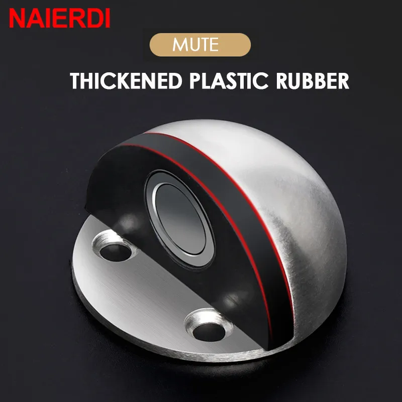 NAIERDI Cửa Từ Dừng Gỗ Cao Su Từ Móng Không Chặn Cửa, Cho Nhà Bếp, NỘI THẤT PHÒNG NGỦ Phần Cứng