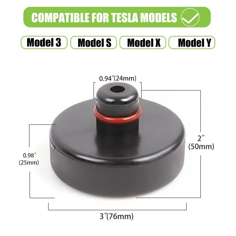 4 ชิ้นรถยางยกแจ็ค Pad อะแดปเตอร์เครื่องมือแชสซี W/กล่องเก็บเหมาะสําหรับ Tesla รุ่น 3 รุ่น S รุ่น X รถอุปกรณ์เสริม