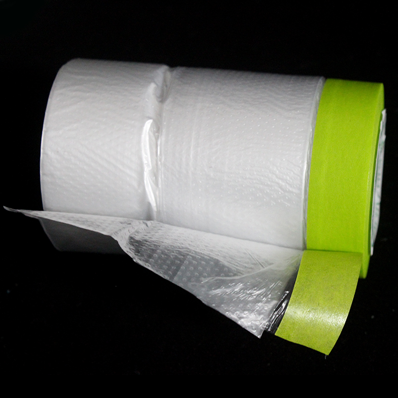 ภาพวาดสีน้ำมัน Masking Film TAPE เฟอร์นิเจอร์รถ Renovation ป้องกันฝาครอบฟิล์มพลาสติก Barrier Paint BLOCK แผ่น