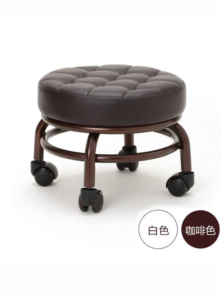 Pedicure ferramenta cadeiras footstool móvel baixo fezes roda universal salão de beleza móveis ergonomia beleza massagem spa cadeira