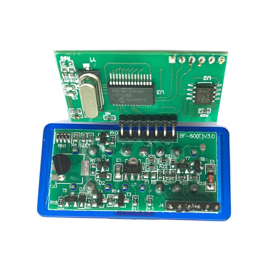 Chip ELM327 V1.5 PIC18F25K80, firmware PCB de 2 capas V1.5 ELM 327 mejor que V2.1, escáner, interfaz OBD2 para coche, compatible con Android estable