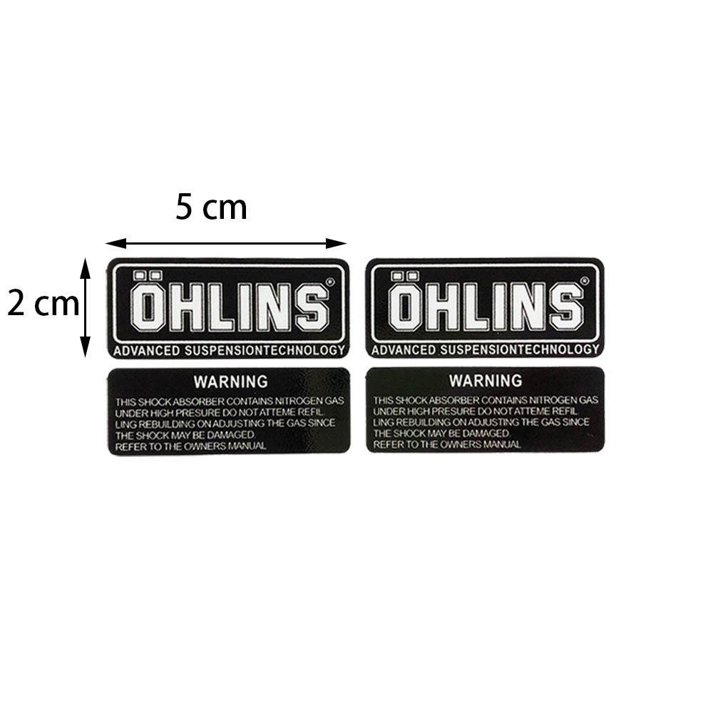 Pegatinas reflectantes para suspensión, accesorios para motocicleta, decoración de modificación de bicicleta de carreras, calcomanías impermeables para OHLINS