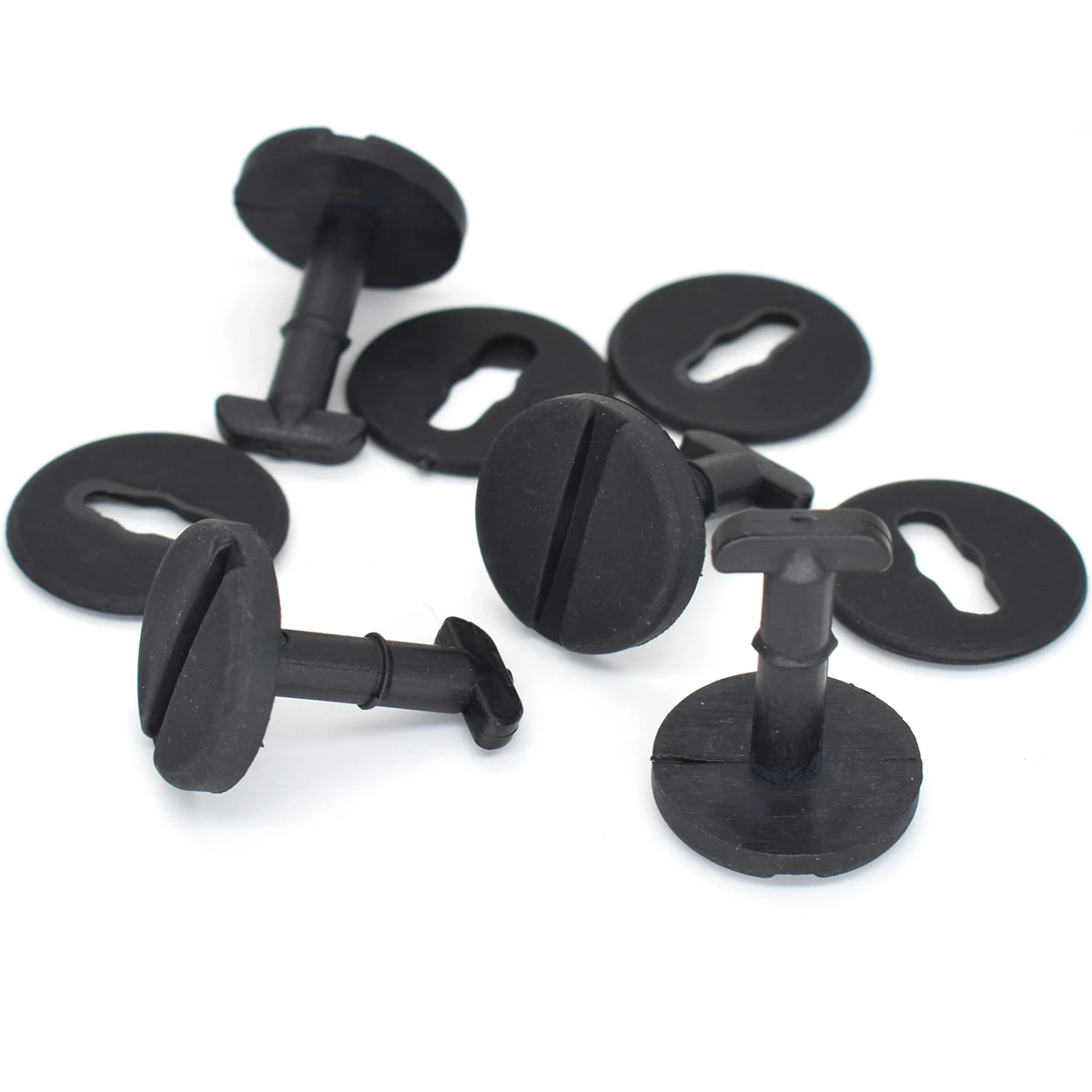 10 Uds. Clips para alfombrilla y suelo, bloqueo giratorio con arandelas para BMW E32 E34 E36 E46 3 Series E38 E39 5 7 Series, sujetadores de reemplazo automático