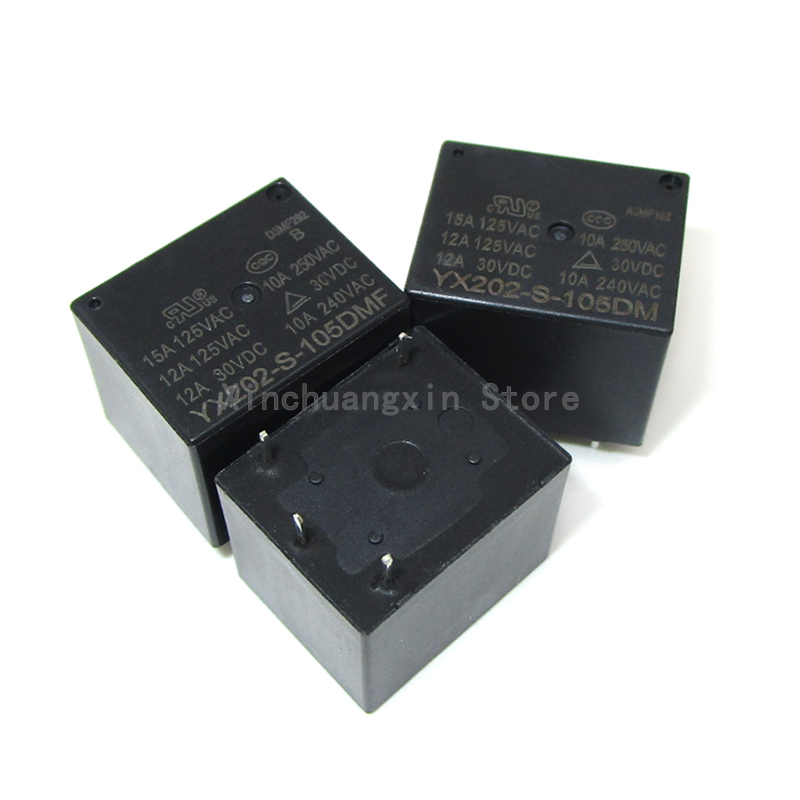 Original YX202-S-105DM YX202-S-105DMF 15A 5VDC PIN-4 Form-A Relés de potencia de uso común para electrodomésticos