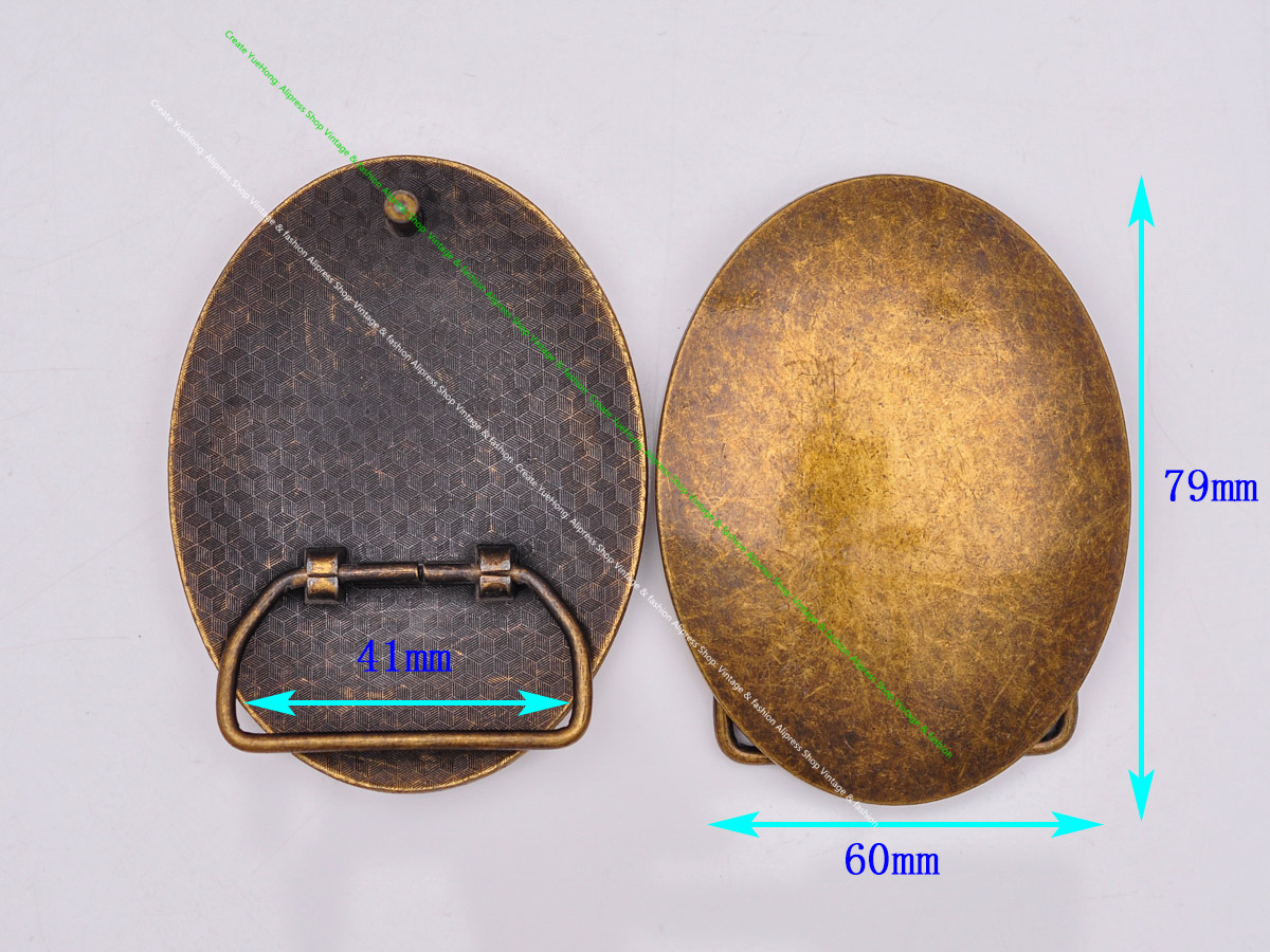 Starke Antike Messing Metall Oval Western Leathercraft Jeans Gürtel Schnalle Ersatz Fit 40mm