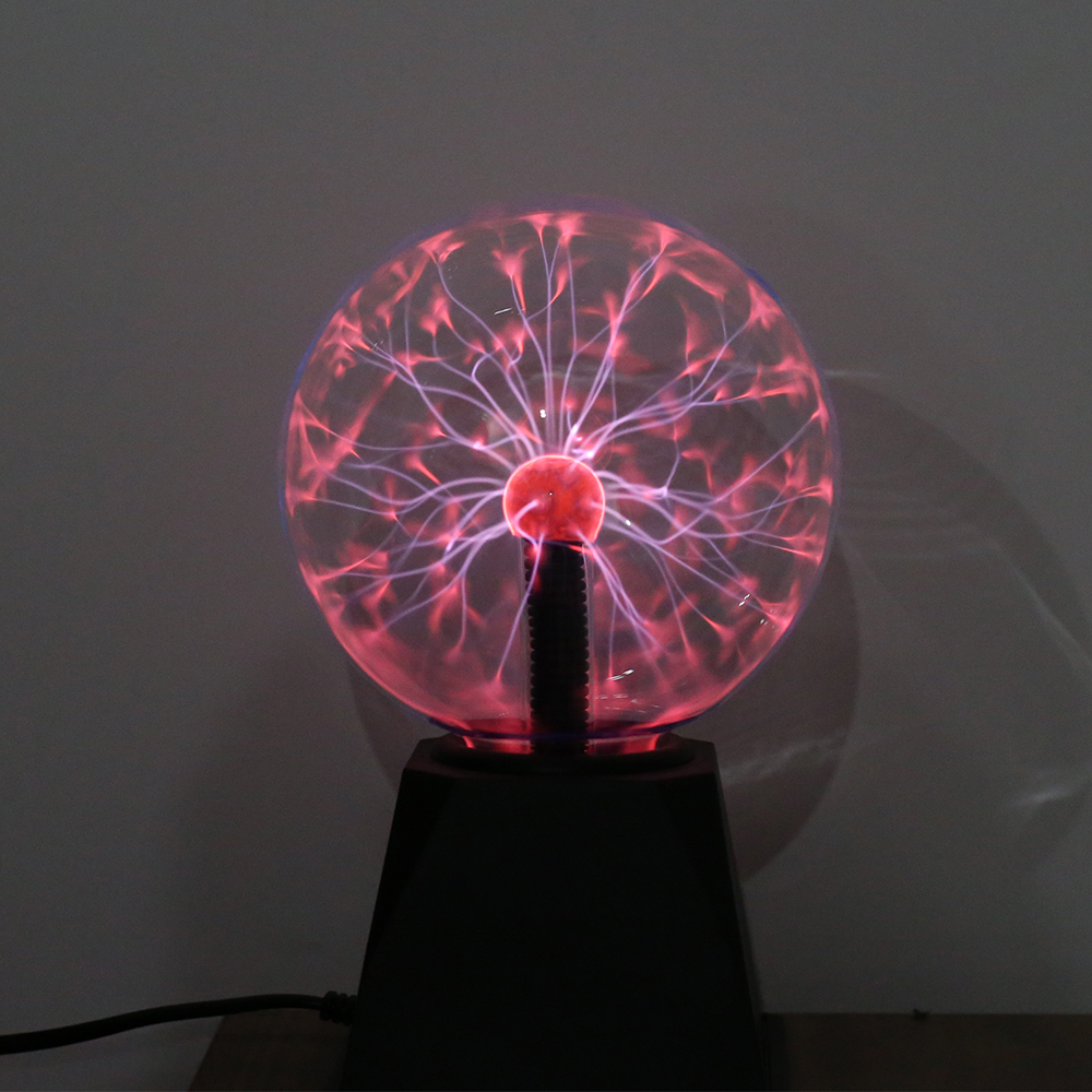 Novedad bola mágica de Plasma luz eléctrica lámpara de noche 3 4 5 6 pulgadas luces de mesa esfera navidad niños regalo cristal Lámpara de Plasma