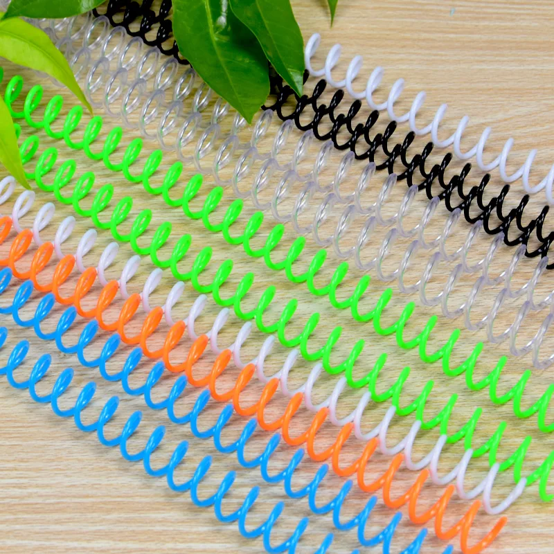 20PCS 30-loch Notebook Bindung Spirale Ring Buch Kunststoff Einzigen Draht Ring Einzigen Spule Bindung Liefert Spirale bindung Spule