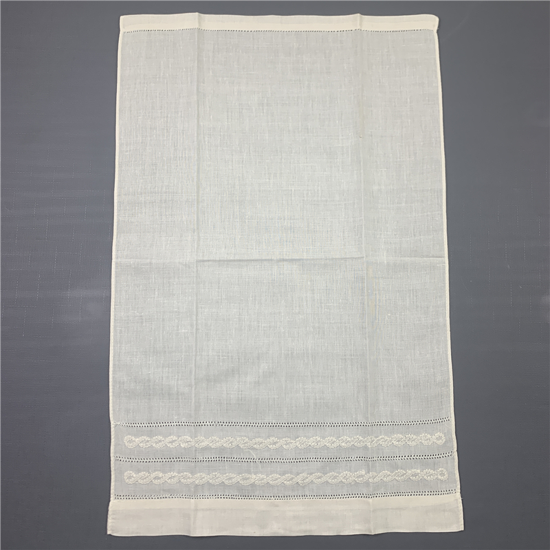 12 のセットファッションハンカチタオルエクリュリネンティータオルクリーニングクロスゲスト手皿キッチン浴室タオル 14x22-inch