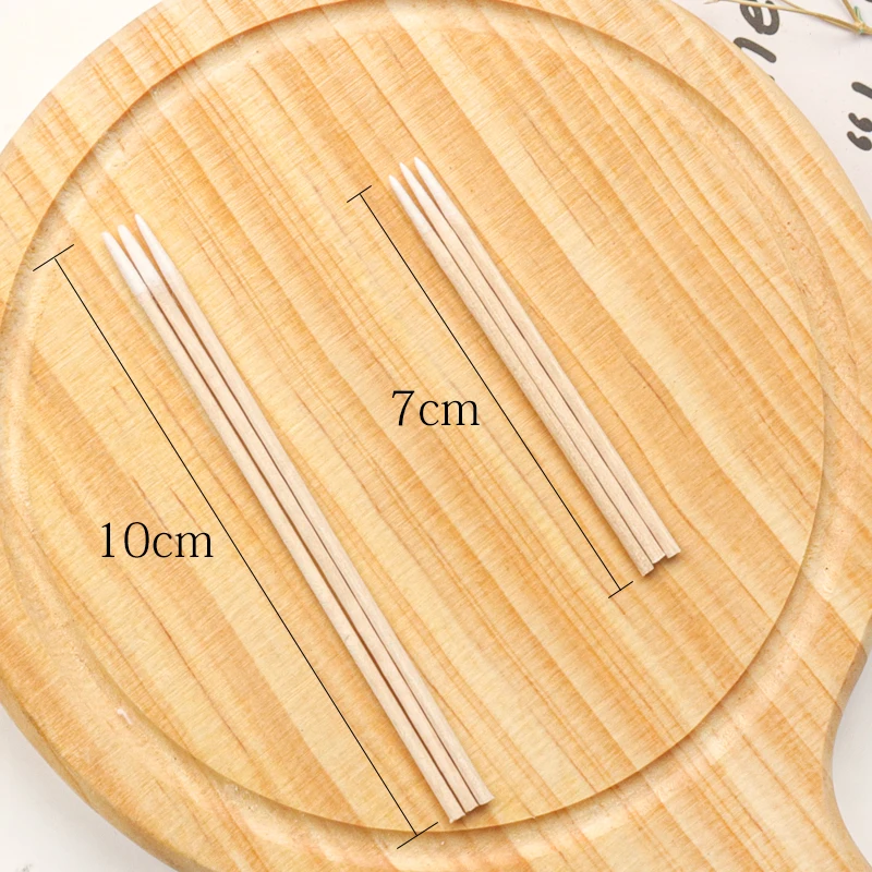 100pcs Ultra-thin Cotton Swab Lint Free Micro Brush Wood Cotton Buds Small Pointed Hole Eyelash Extension Glue Cleaning Tools